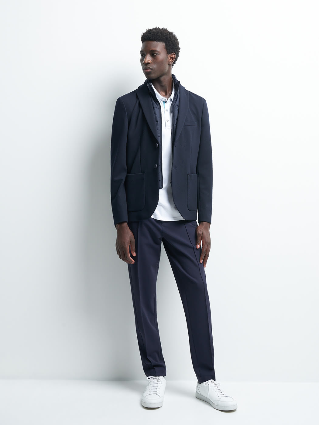 Veste à parementure slim uni - DEVRED 1902