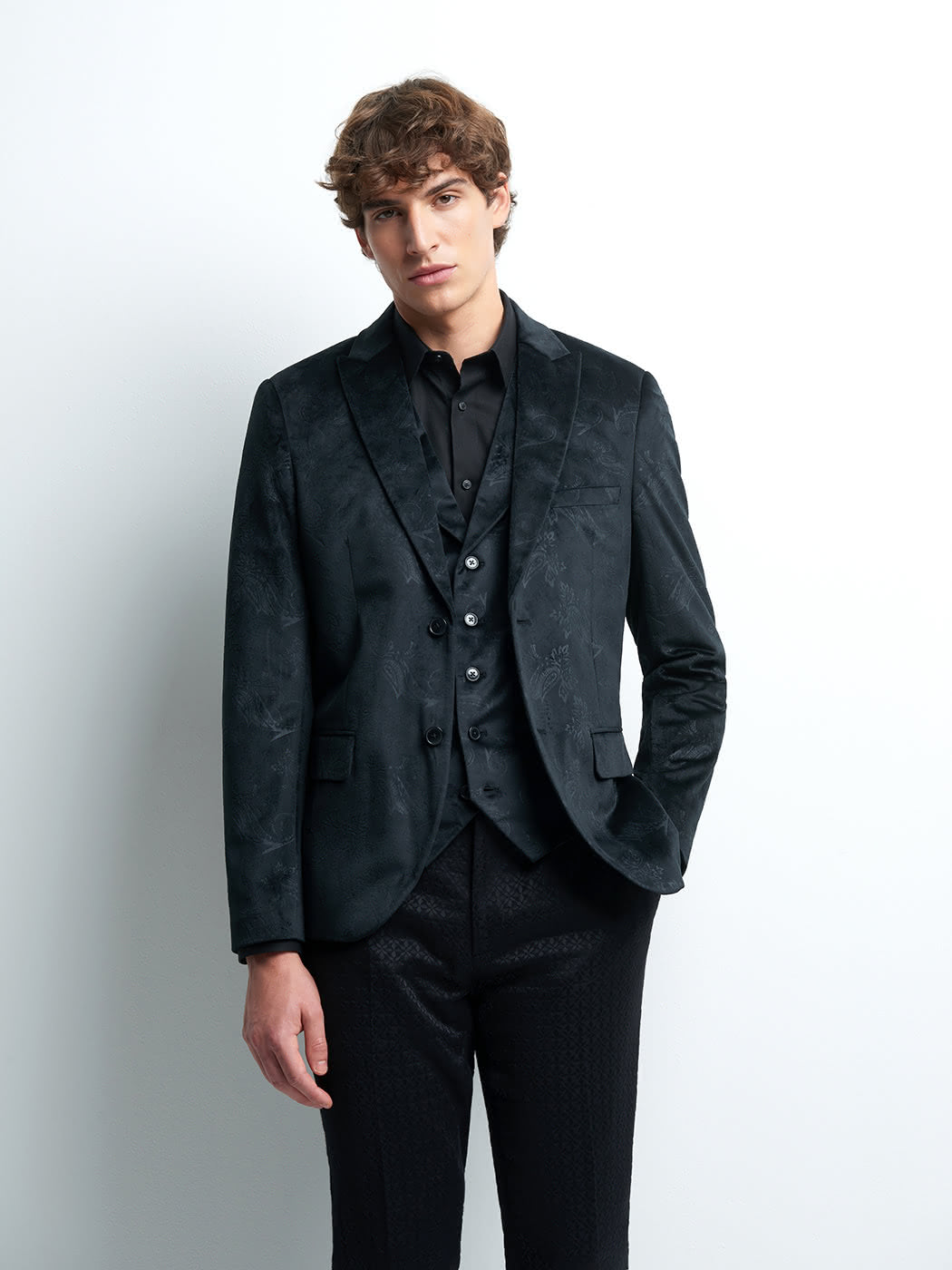 Veste coordonnable slim faux uni - DEVRED 1902