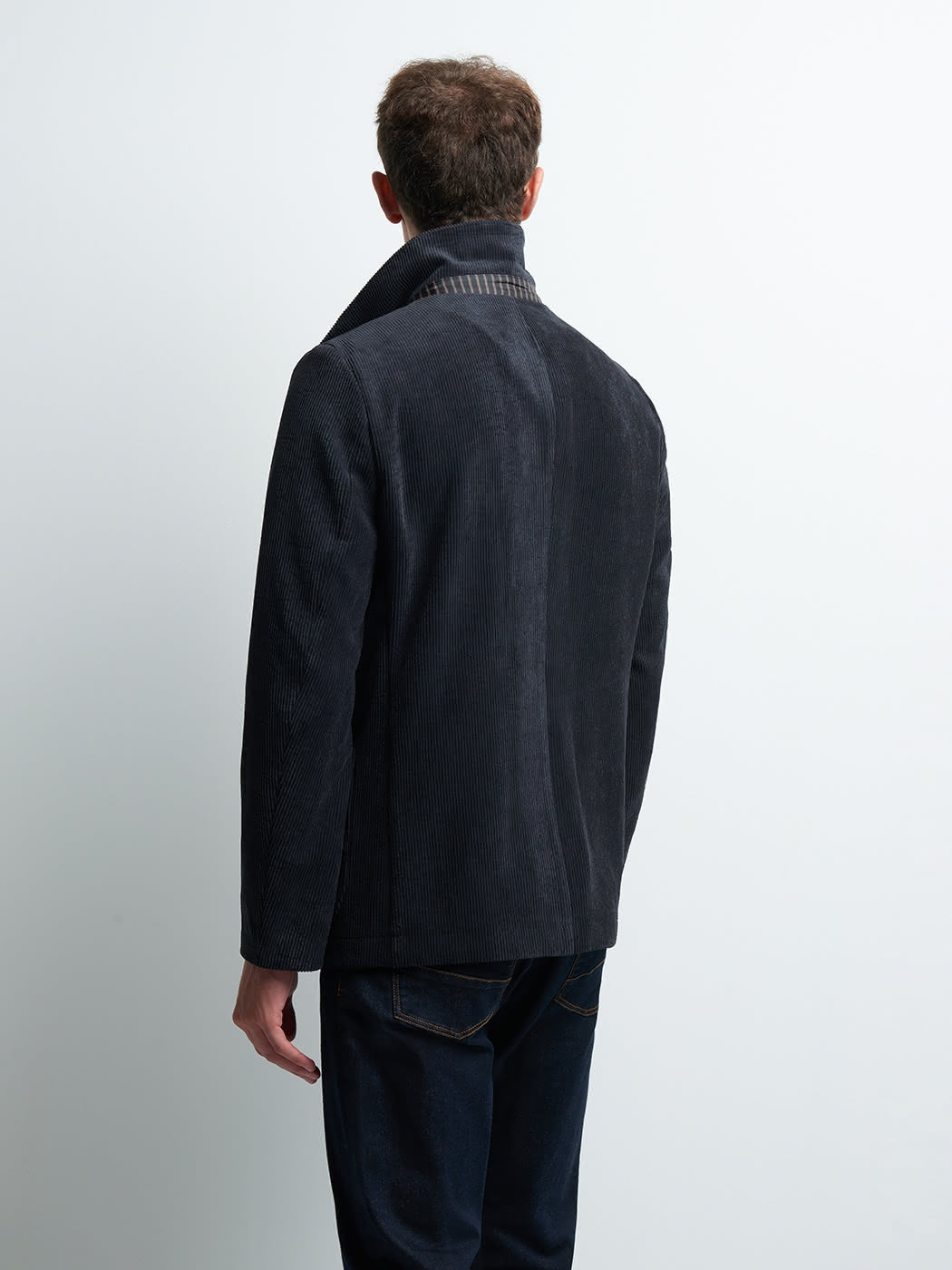 Veste slim en velours côtelé uni - DEVRED 1902