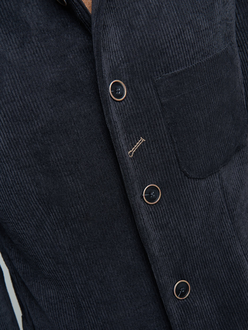 Veste slim en velours côtelé uni - DEVRED 1902