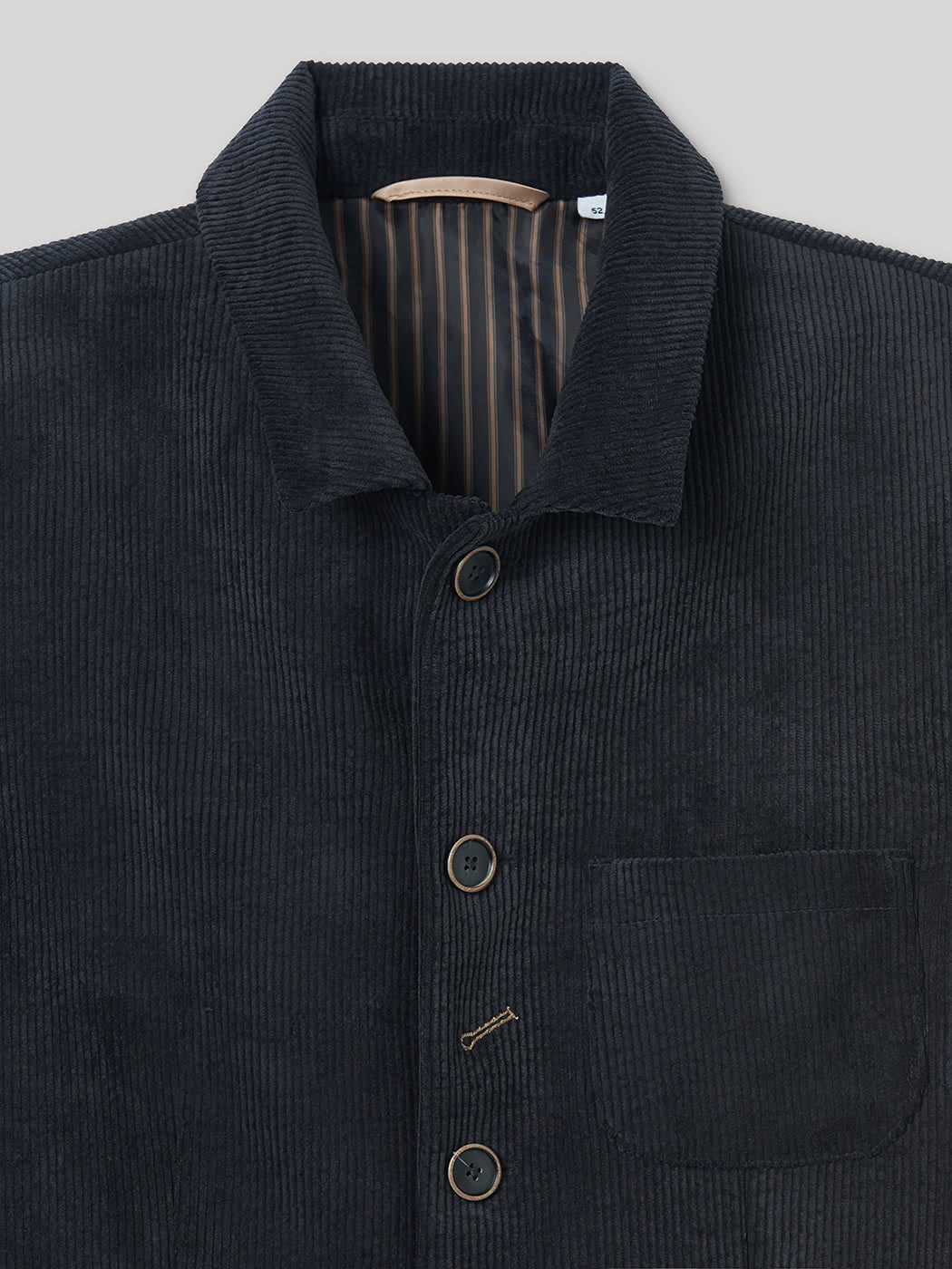 Veste slim en velours côtelé uni - DEVRED 1902