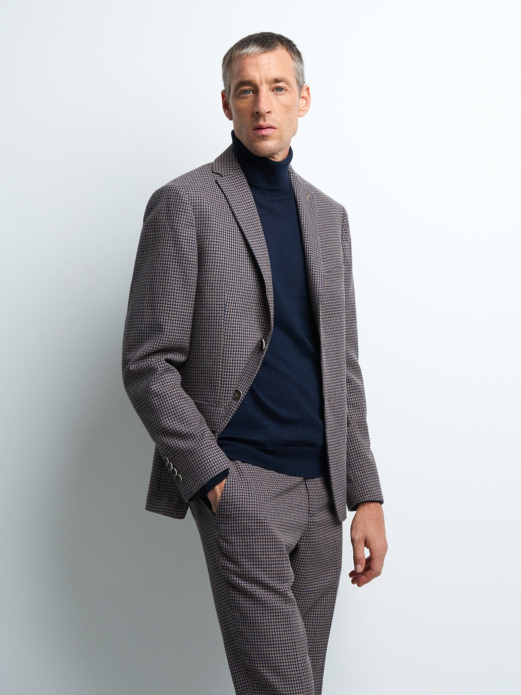 Veste coordonnable slim à carreaux - DEVRED 1902