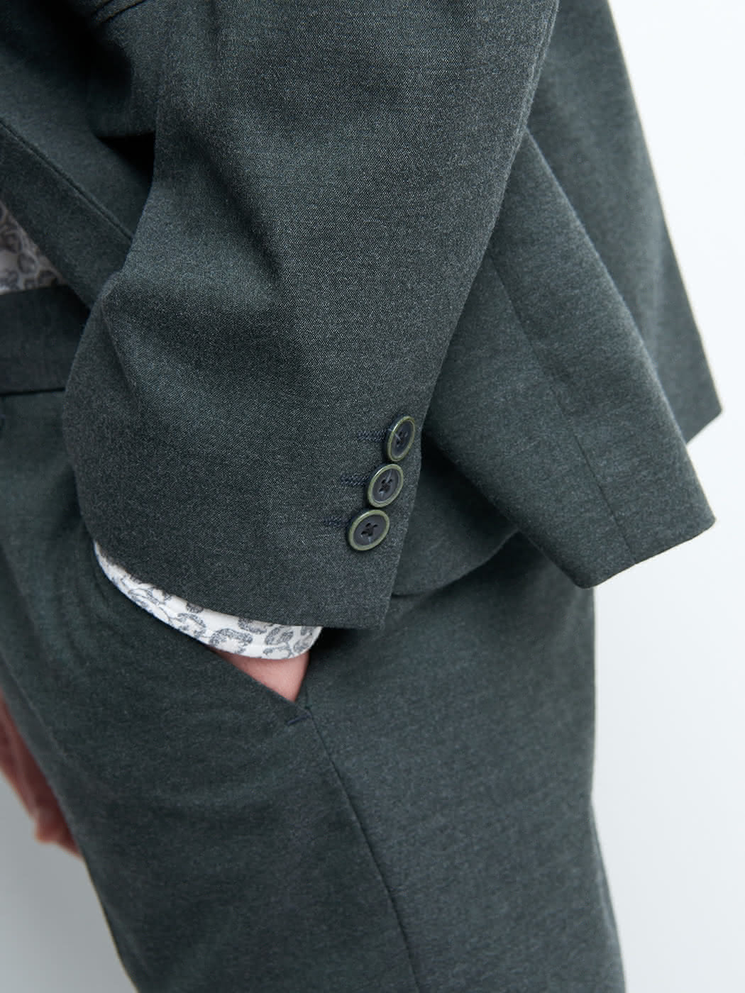 Veste coordonnable slim faux uni - DEVRED 1902