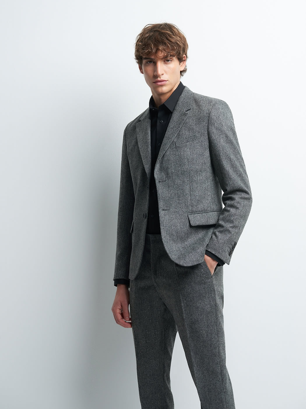 Veste coordonnable slim en laine mélangé - DEVRED 1902