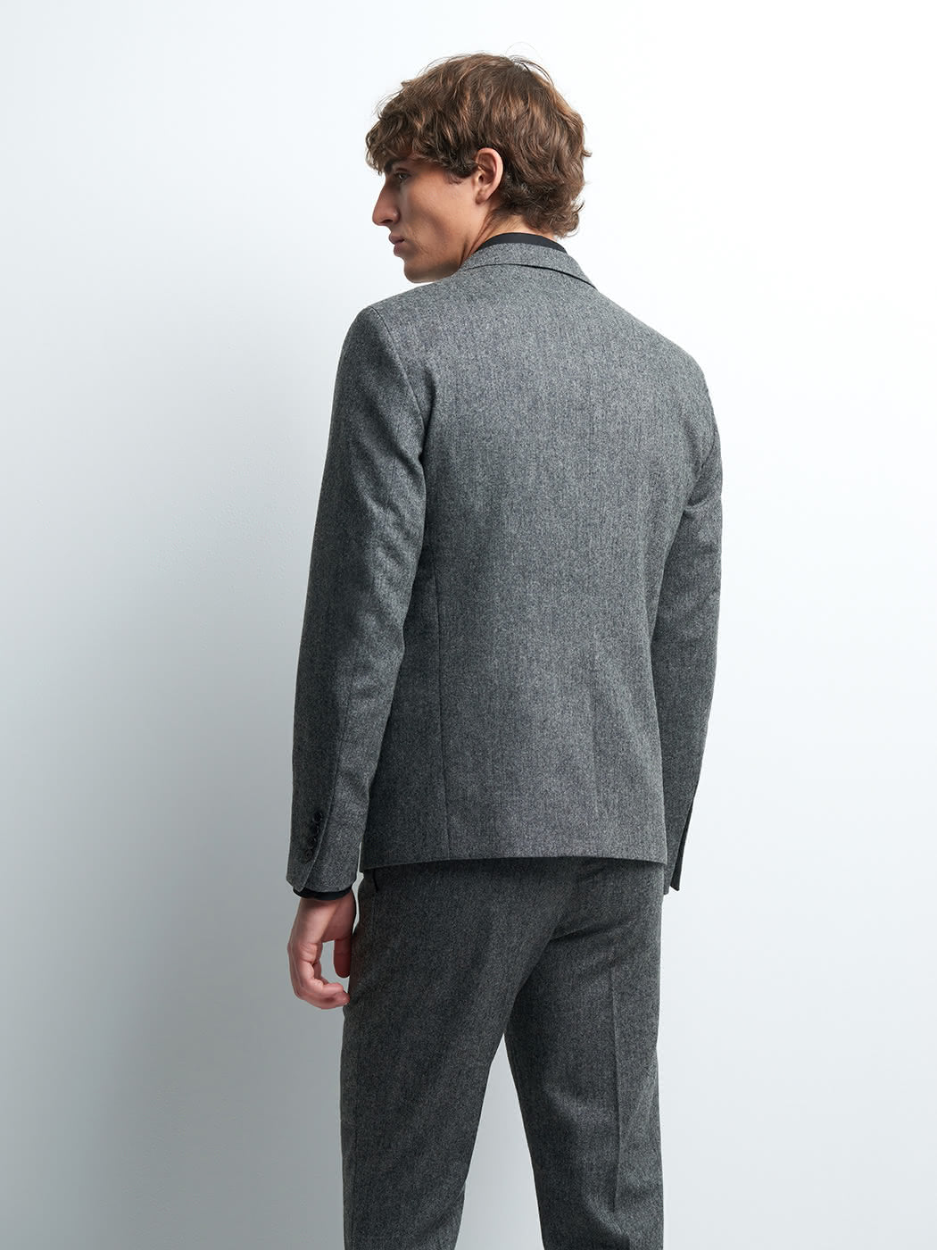 Veste coordonnable slim en laine mélangé - DEVRED 1902