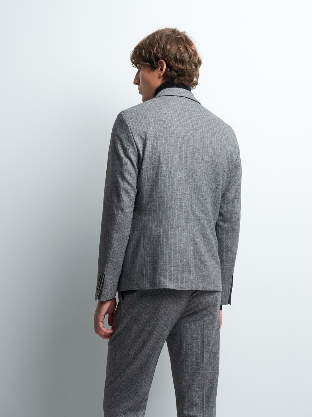 Veste coordonnable slim stretch rayé - DEVRED 1902