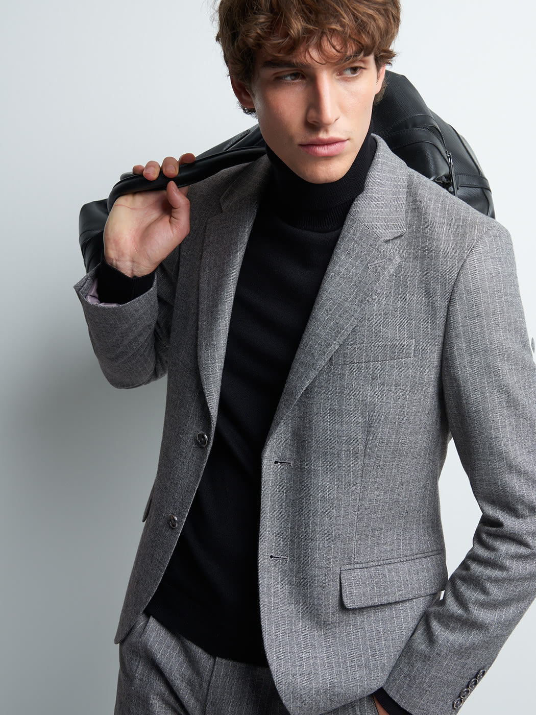 Veste coordonnable slim stretch rayé - DEVRED 1902