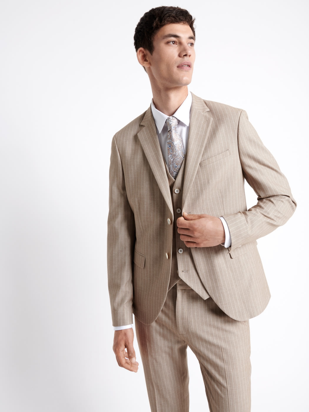 Veste de costume extraslim rayée - DEVRED 1902