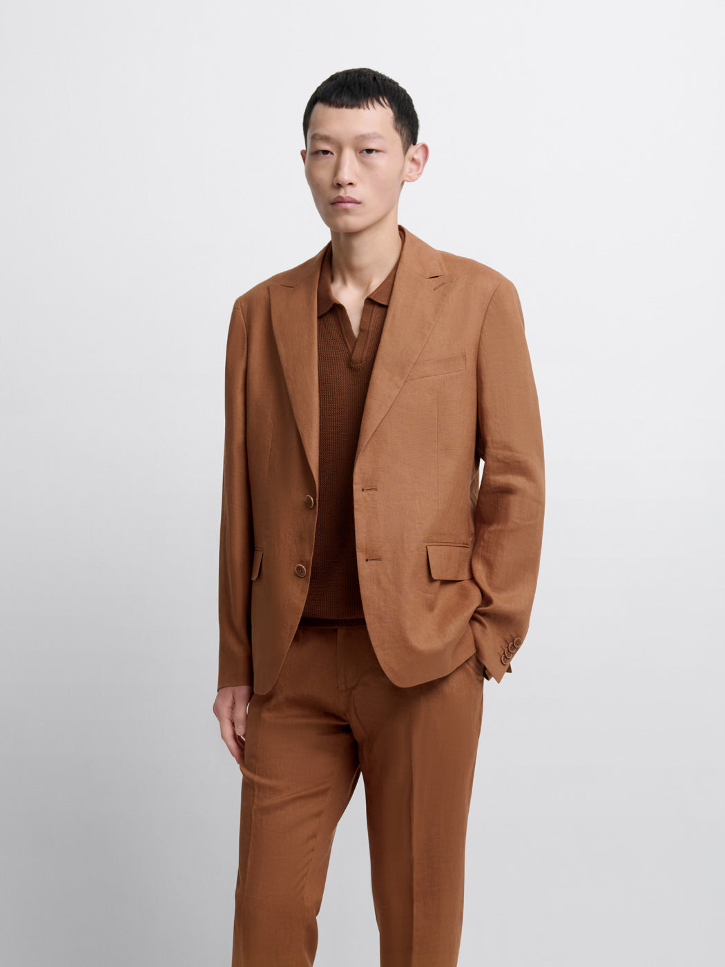 Veste de costume slim en lin - DEVRED 1902