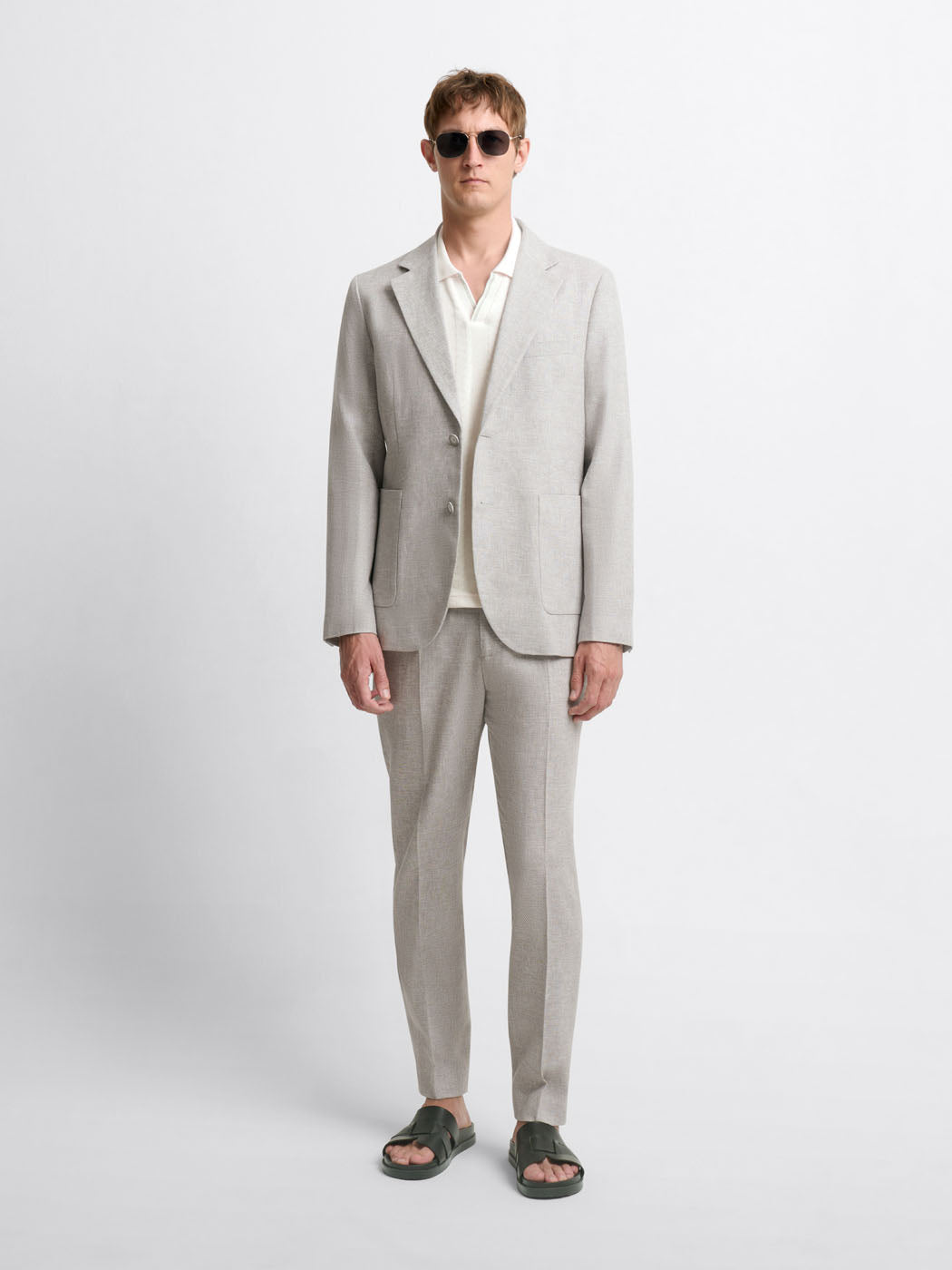 Veste de costume slim en coton lin - DEVRED 1902