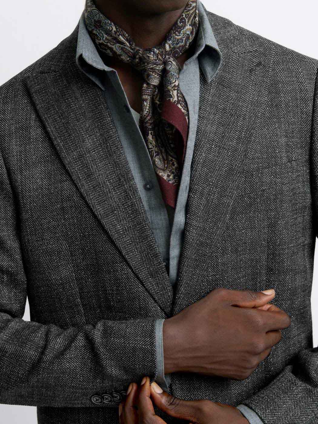 Veste de costume slim  en chevron - DEVRED 1902
