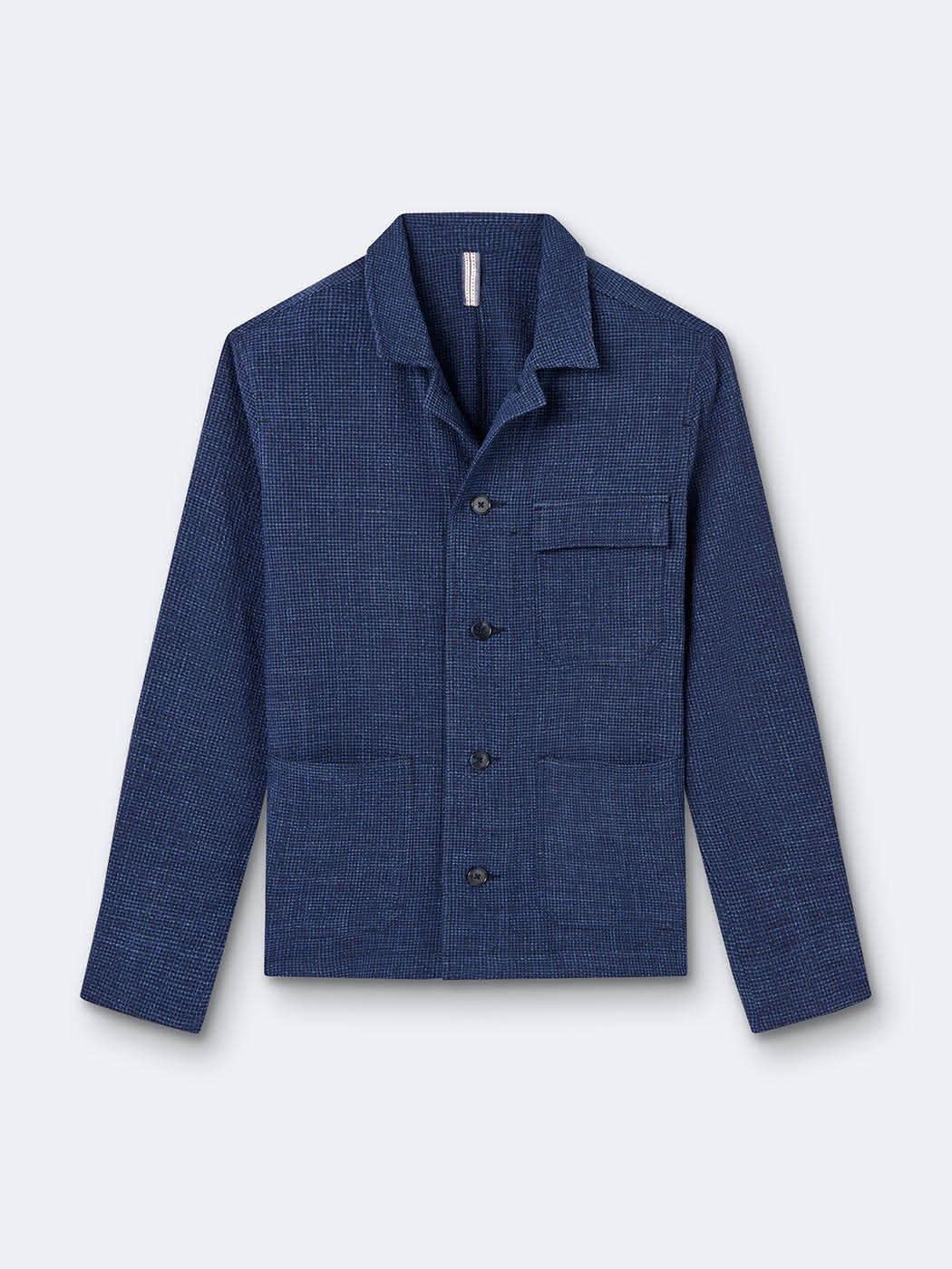 Veste casual en seersucker col chemise - DEVRED 1902