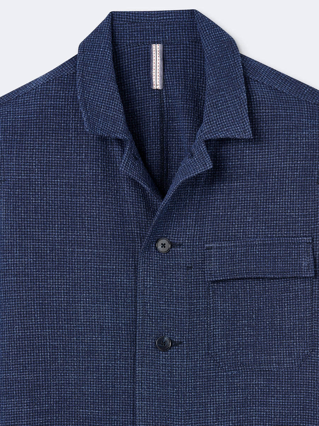 Veste casual en seersucker col chemise - DEVRED 1902