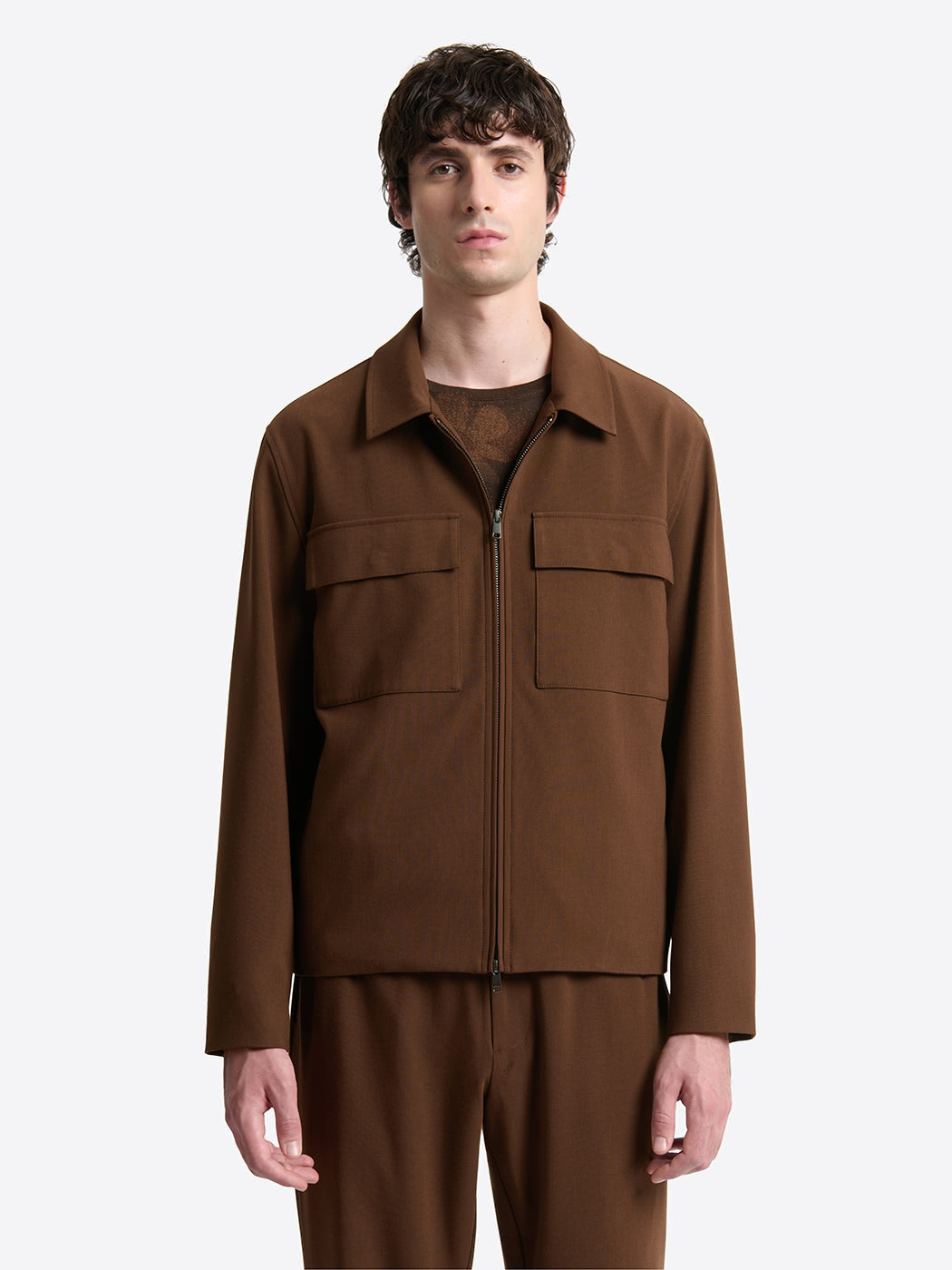 Veste casual à col chemise en viscose - DEVRED 1902