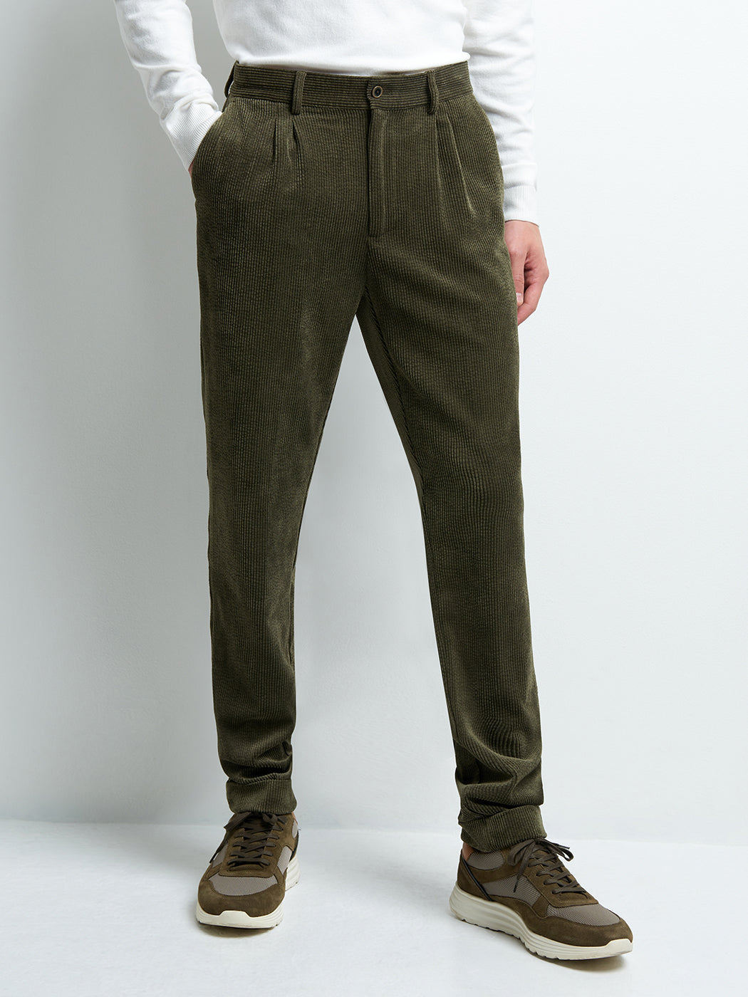 Pantalon coordonnable slim en velours - DEVRED 1902
