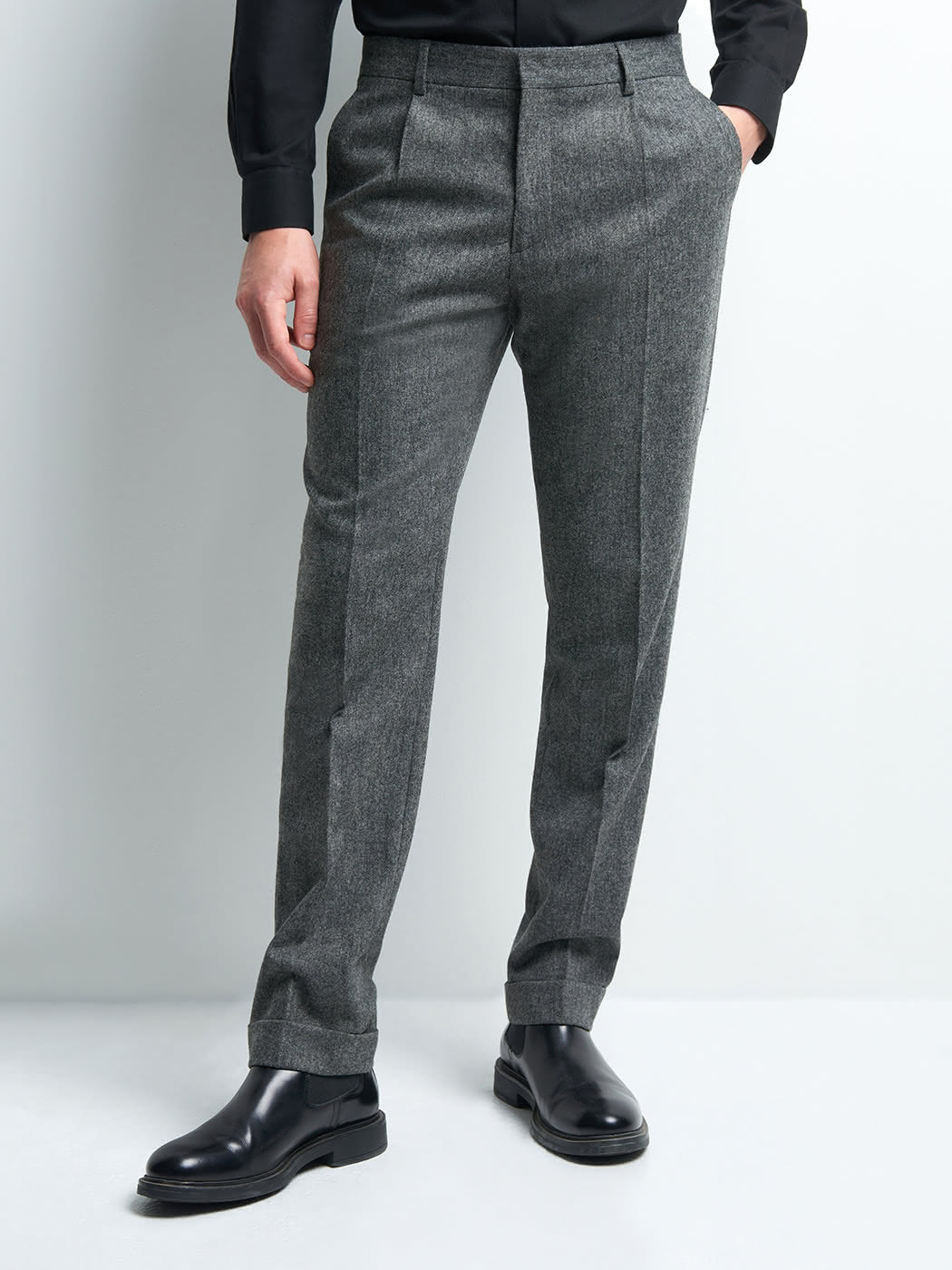Pantalon coordonnable slim laine mélangé - DEVRED 1902