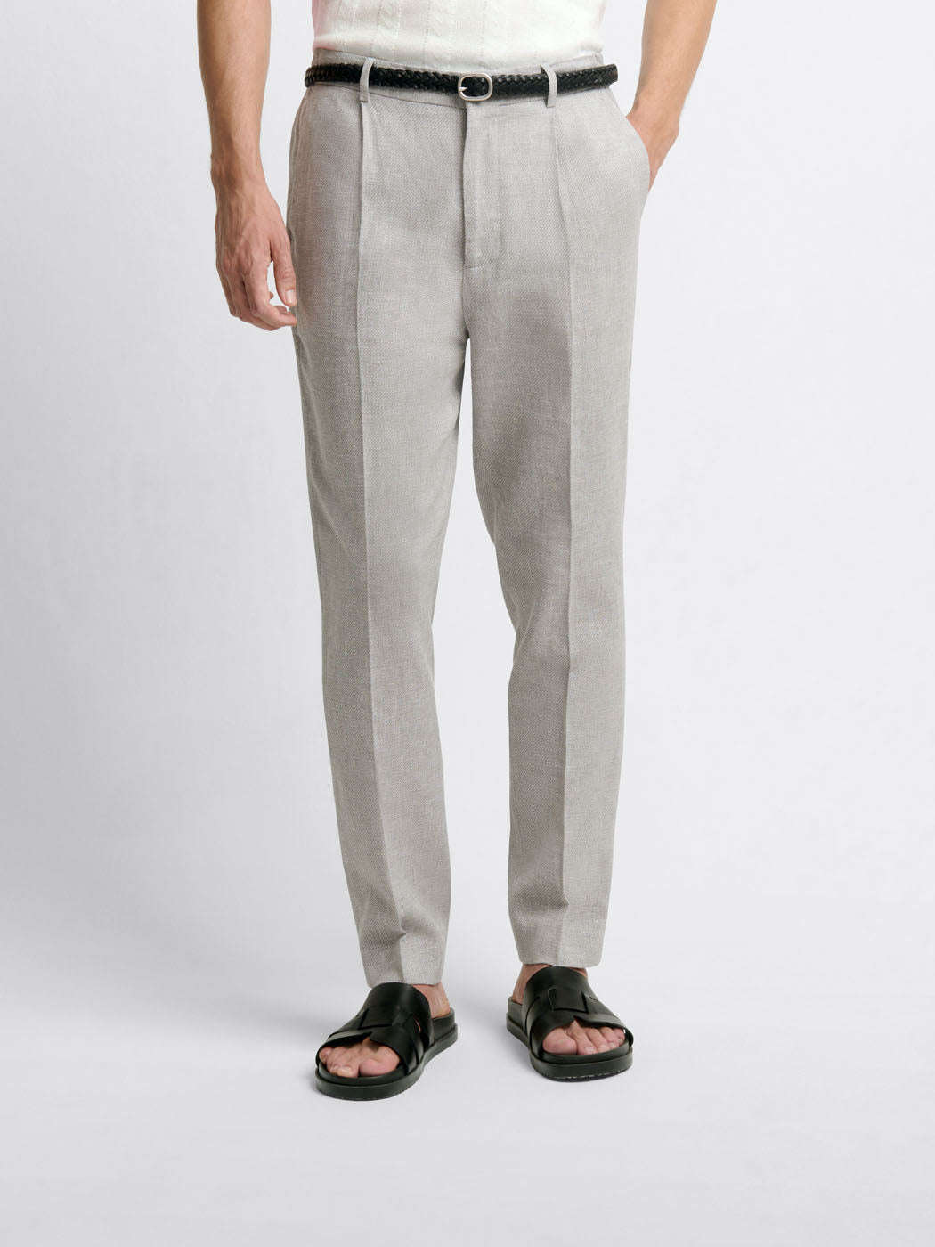 Pantalon de costume slim en coton lin - DEVRED 1902