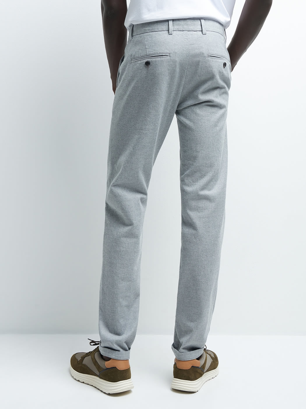Chino slim en coton élasthane chiné - DEVRED 1902