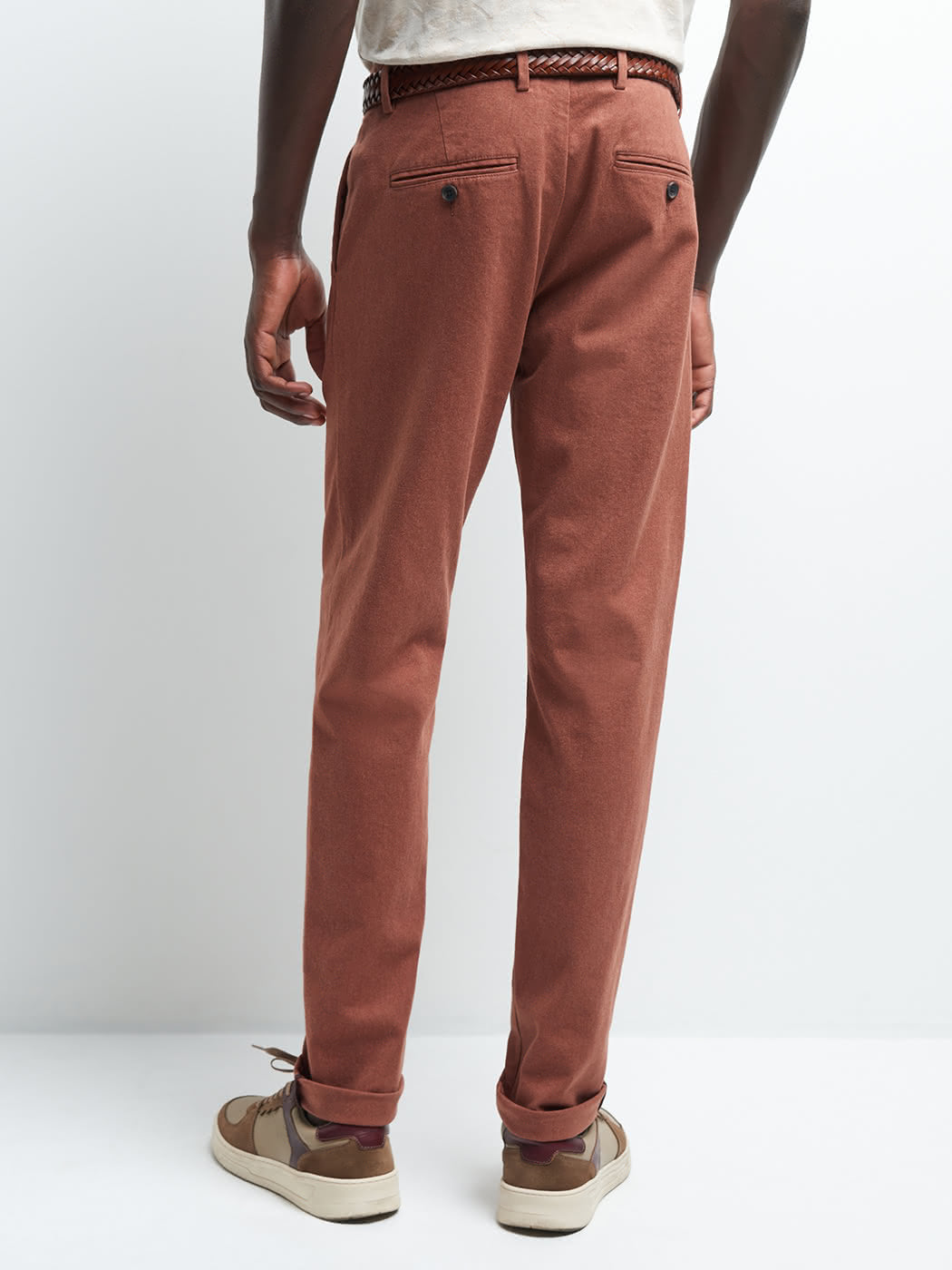 Chino slim en coton élasthane chiné - DEVRED 1902