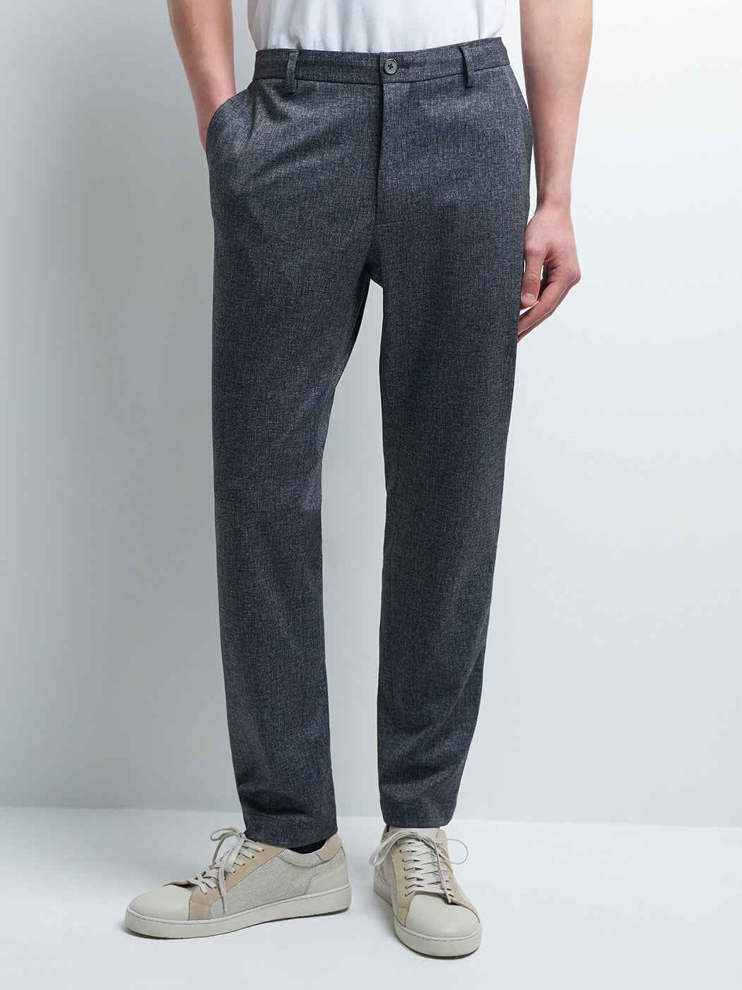 Pantalon en poly-viscose faux uni - DEVRED 1902