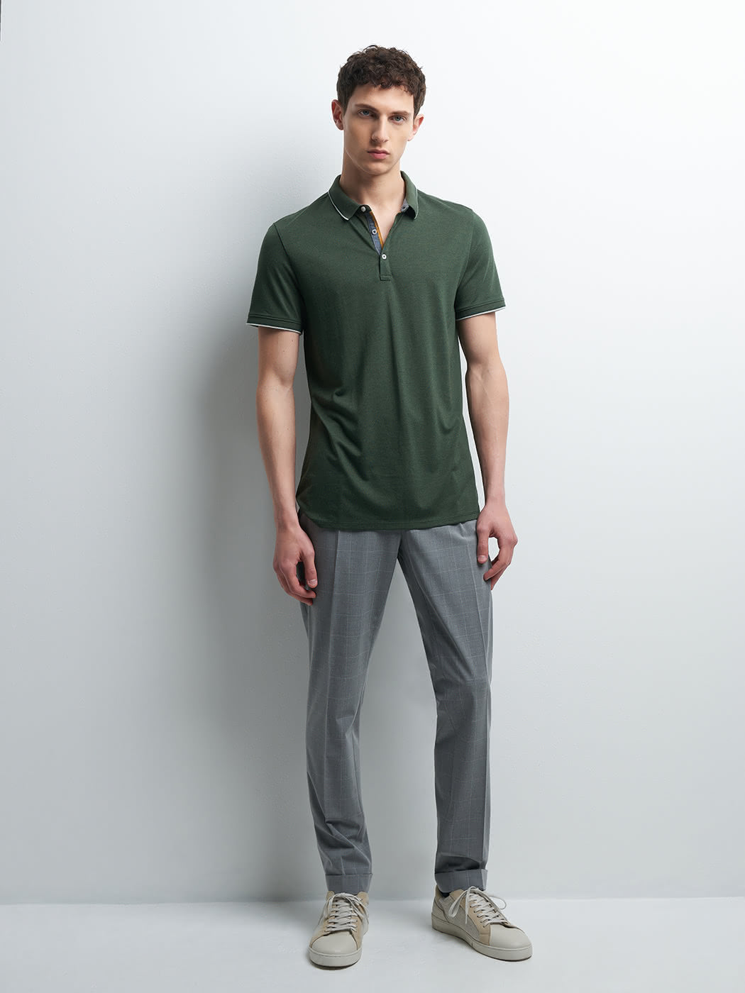 Pantalon en poly-viscose carreaux - DEVRED 1902