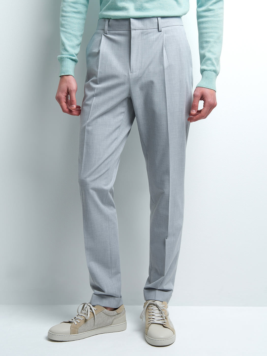 Pantalon en poly-viscose uni - DEVRED 1902