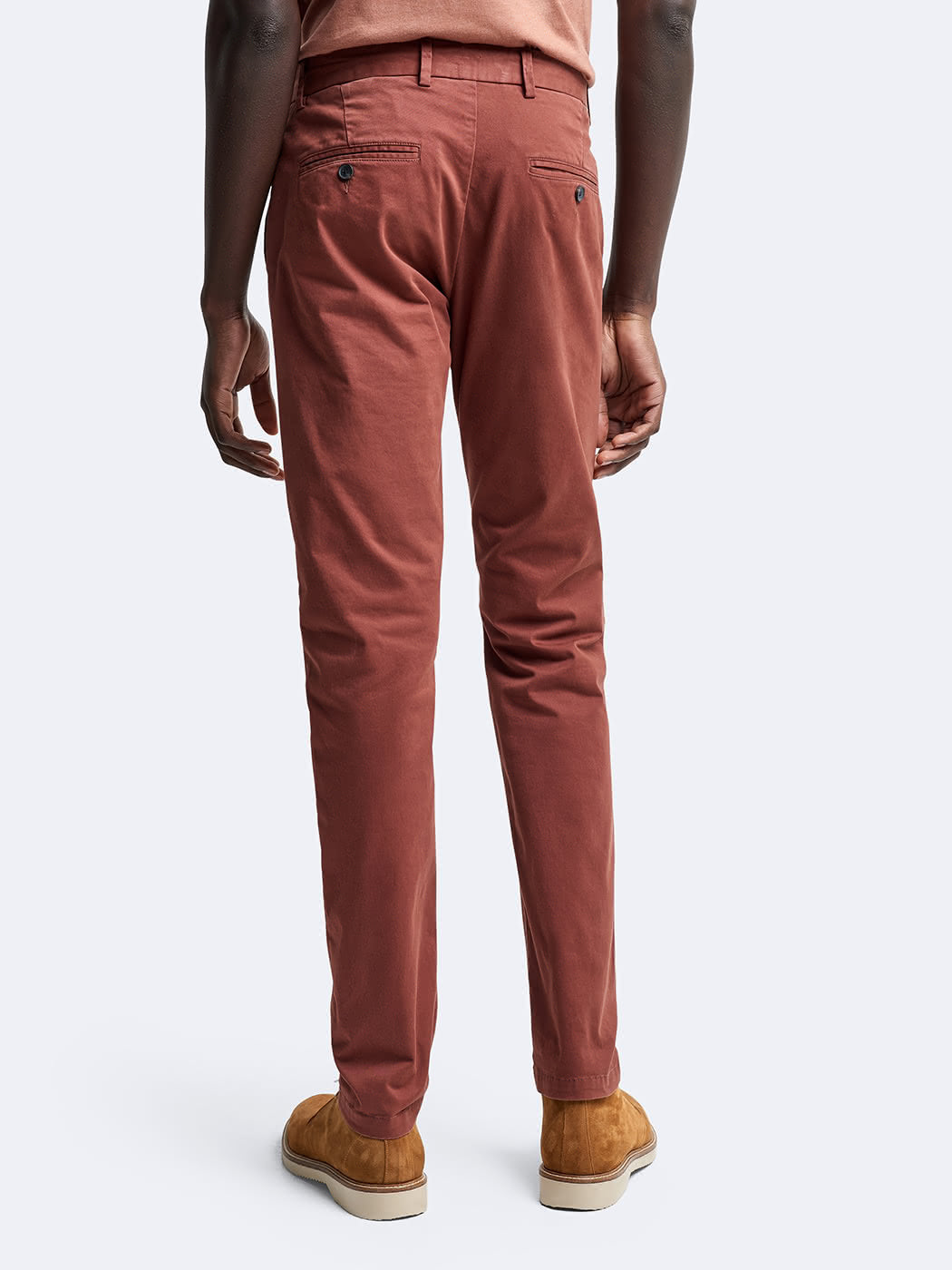 Chino slim en coton élasthane uni - DEVRED 1902