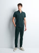 Chino slim en coton élasthane uni - DEVRED 1902