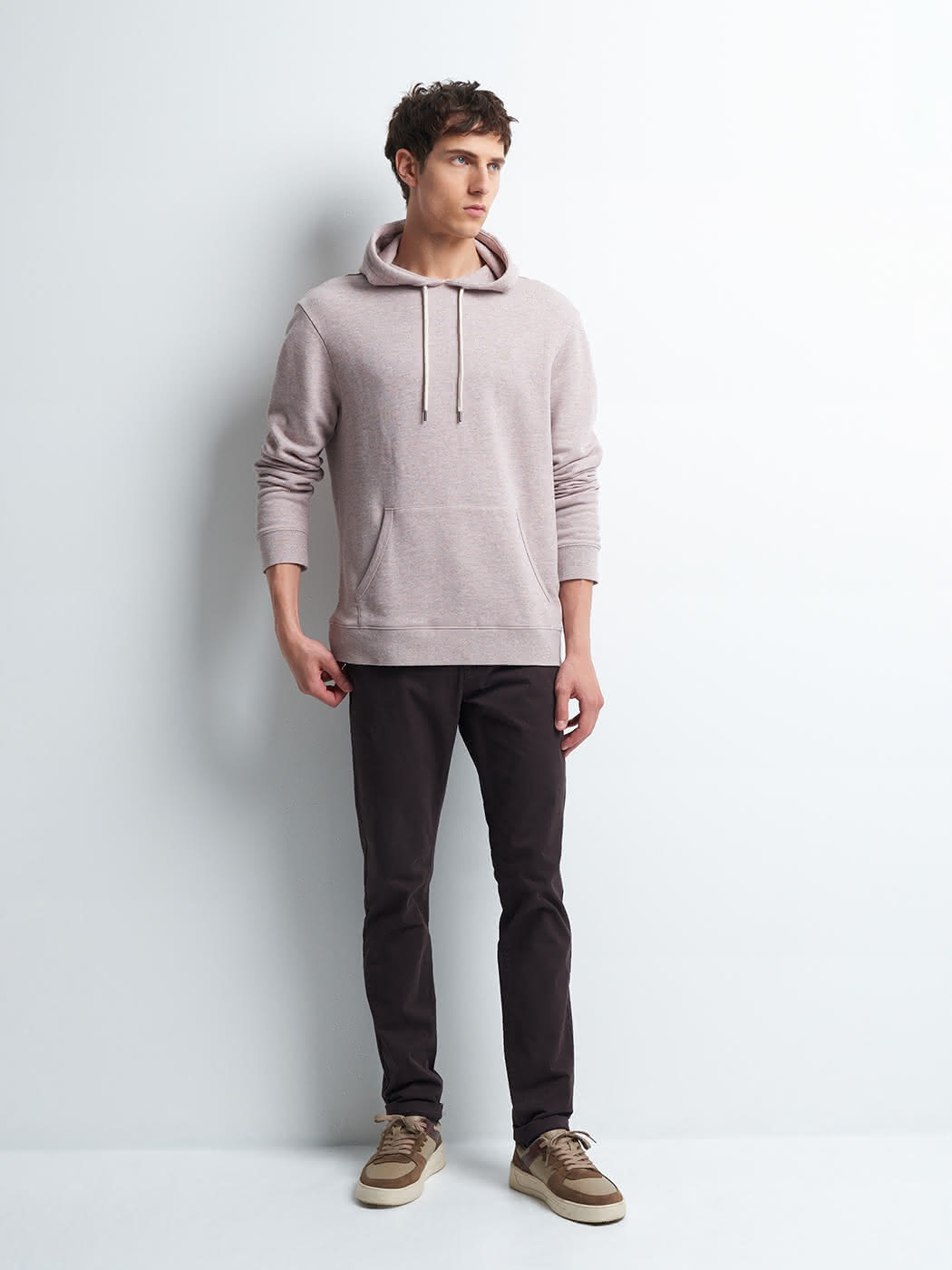 Chino slim en coton élasthane uni - DEVRED 1902