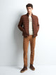 Chino slim en coton élasthane uni - DEVRED 1902