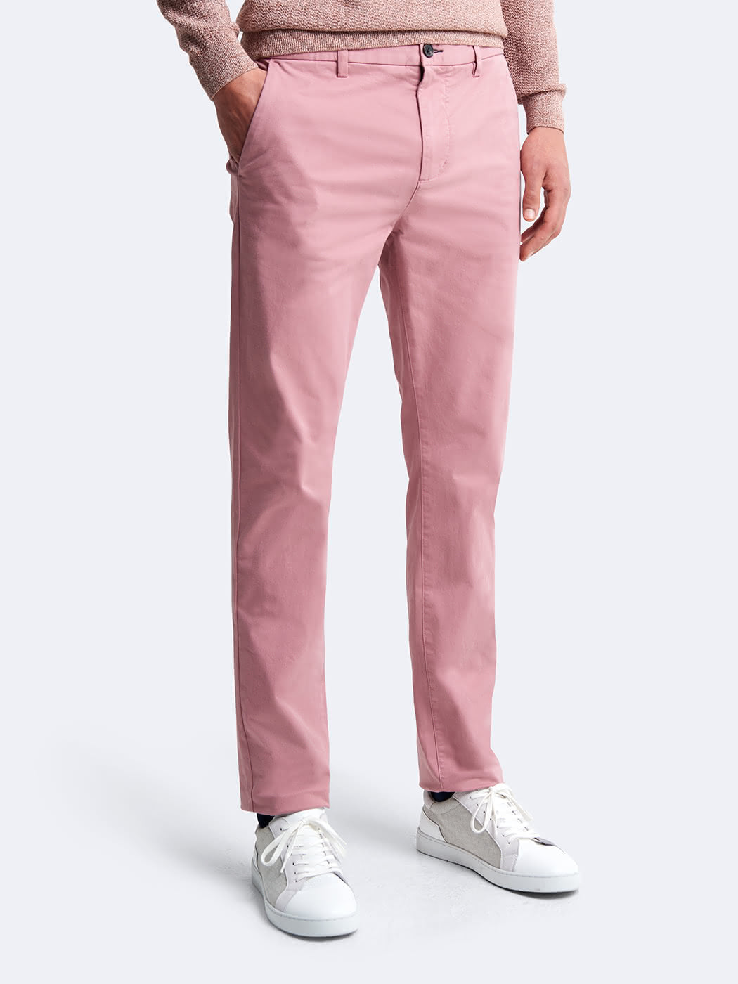 Chino slim en coton élasthane uni - DEVRED 1902