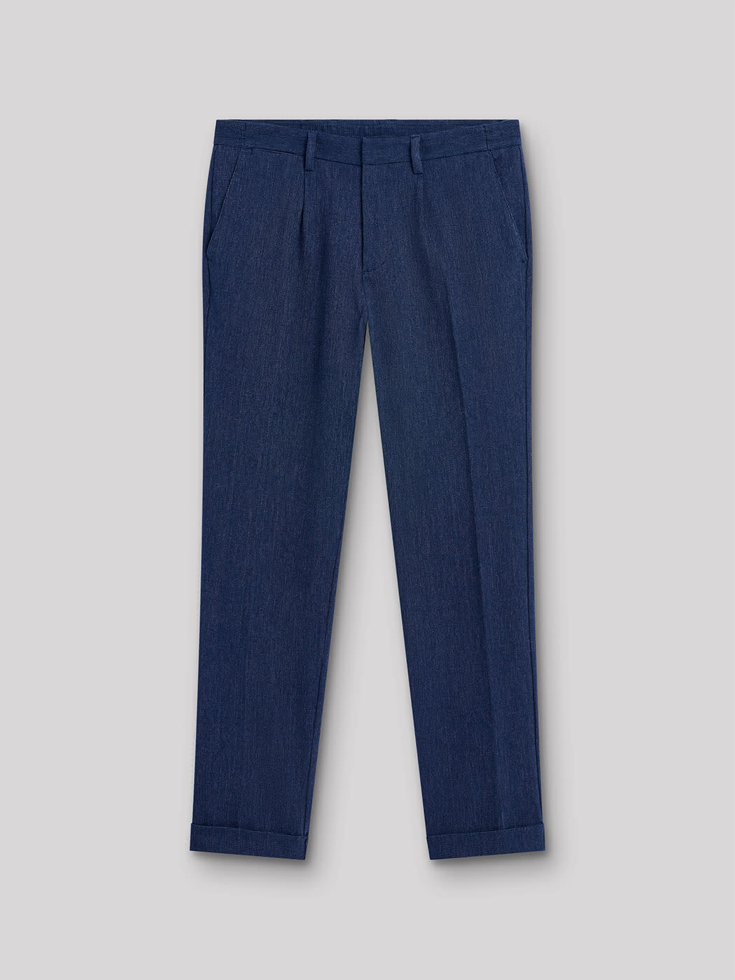 Chino en coton mélangé faux uni - DEVRED 1902