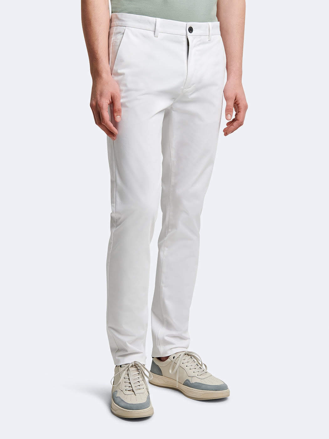 Chino slim en coton élasthane uni - DEVRED 1902