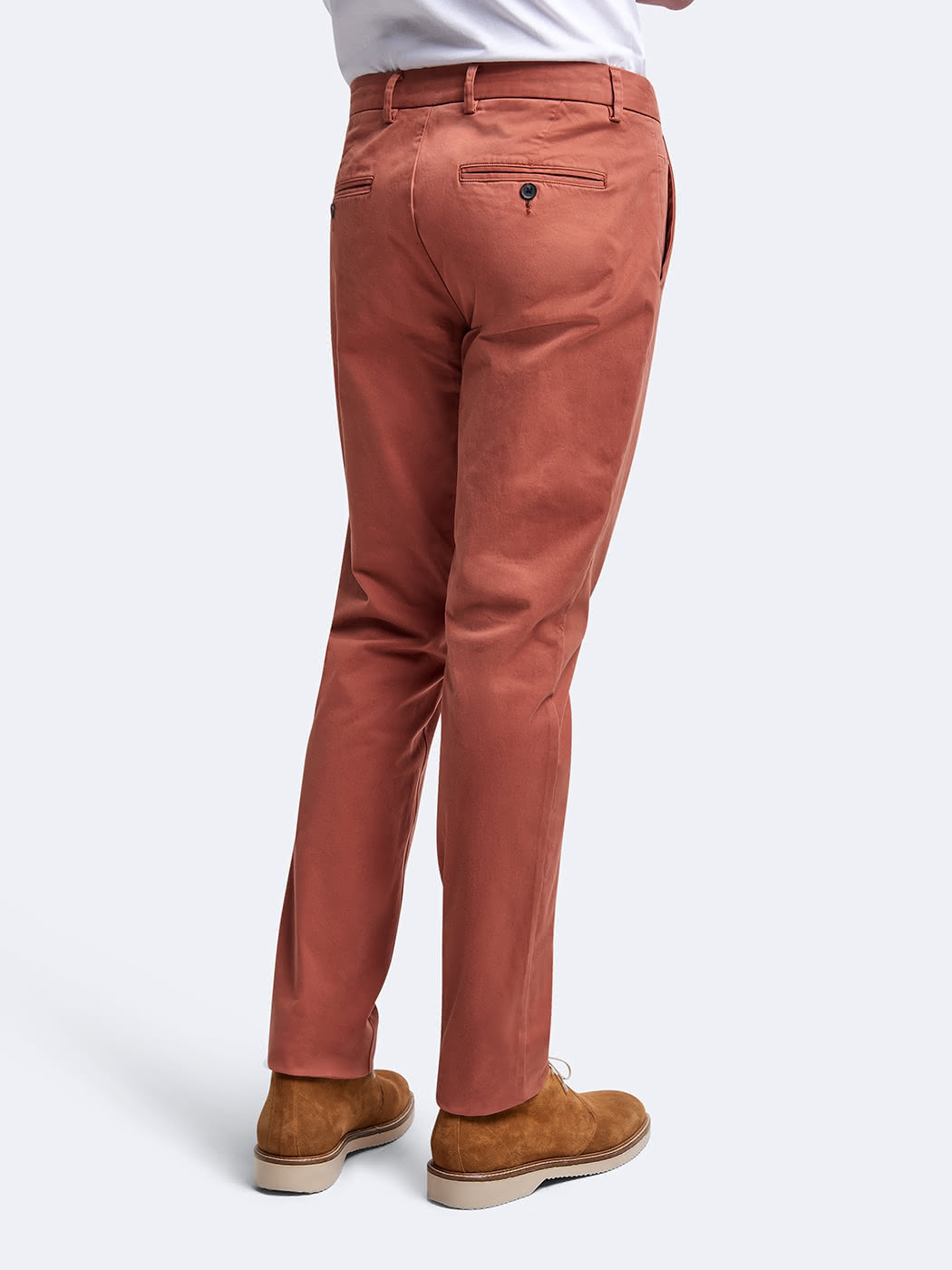 Chino slim en coton élasthane uni - DEVRED 1902