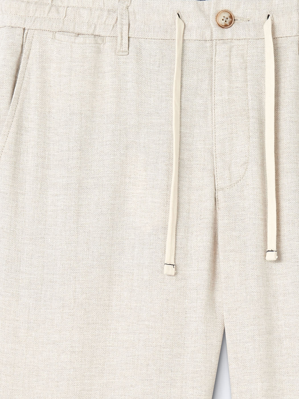 Chino en coton - lin  faux uni - DEVRED 1902