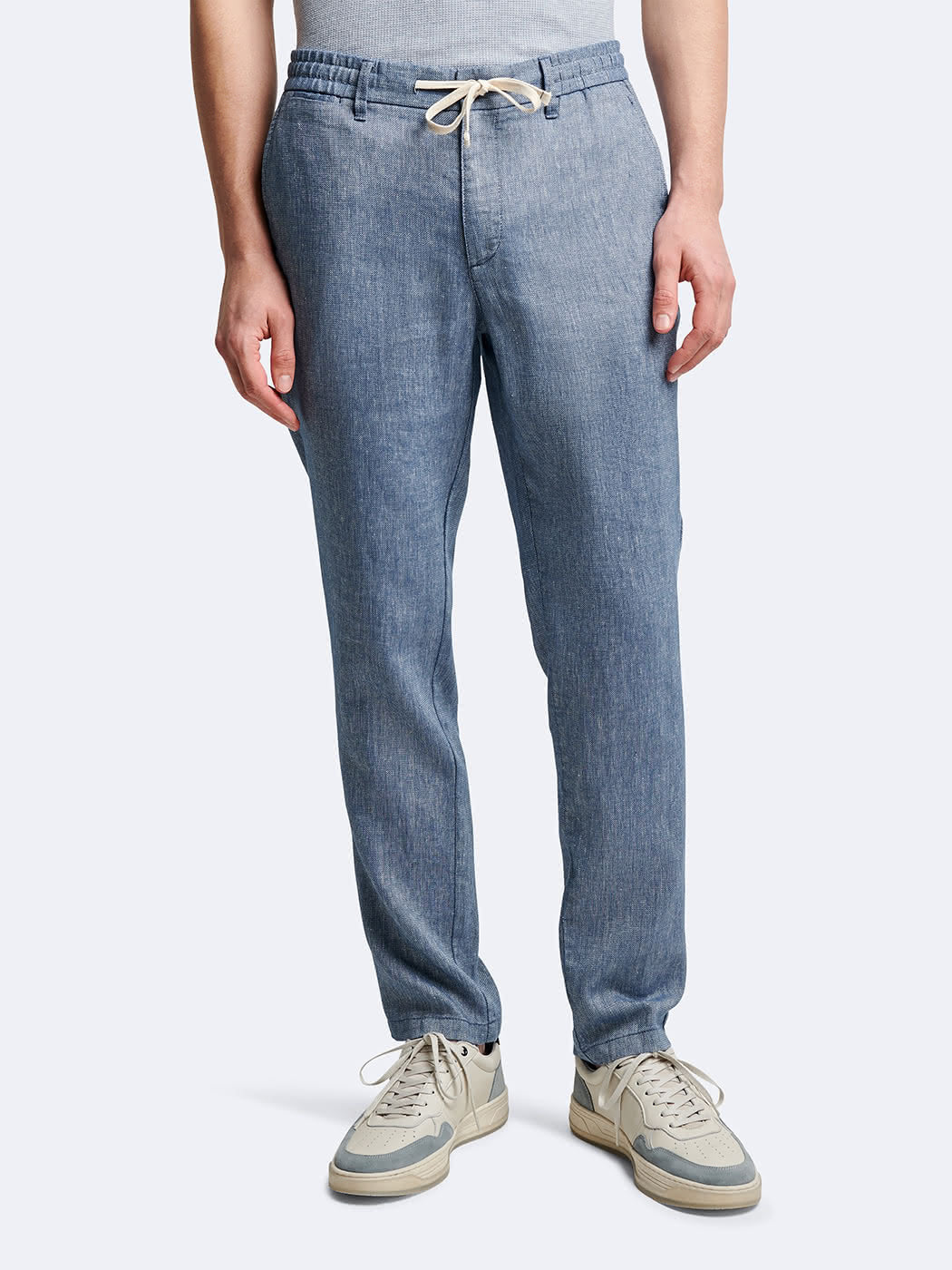 Chino en coton - lin  faux uni - DEVRED 1902
