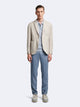 Chino en coton - lin  faux uni - DEVRED 1902