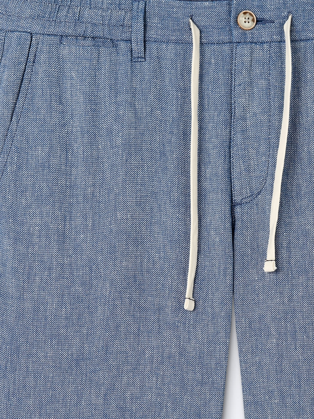 Chino en coton - lin  faux uni - DEVRED 1902