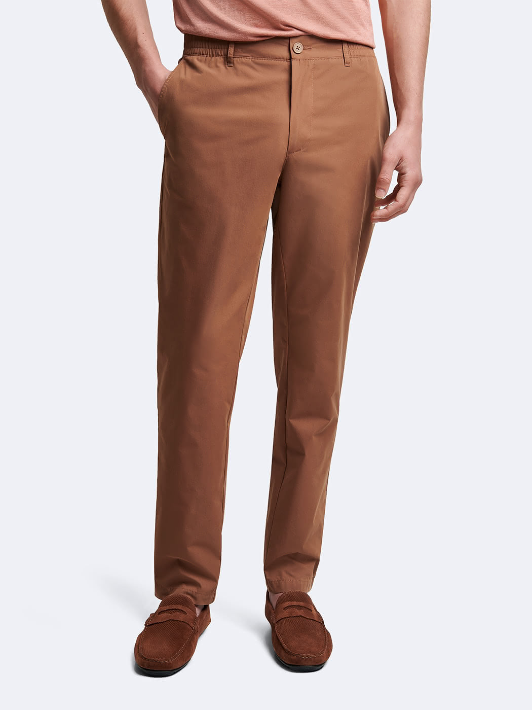 Chino en coton mélangé uni - DEVRED 1902