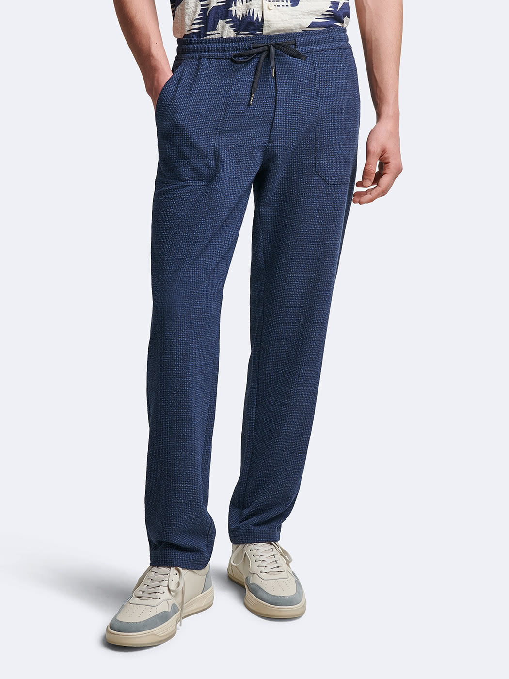 Chino en poly-viscose faux uni - DEVRED 1902
