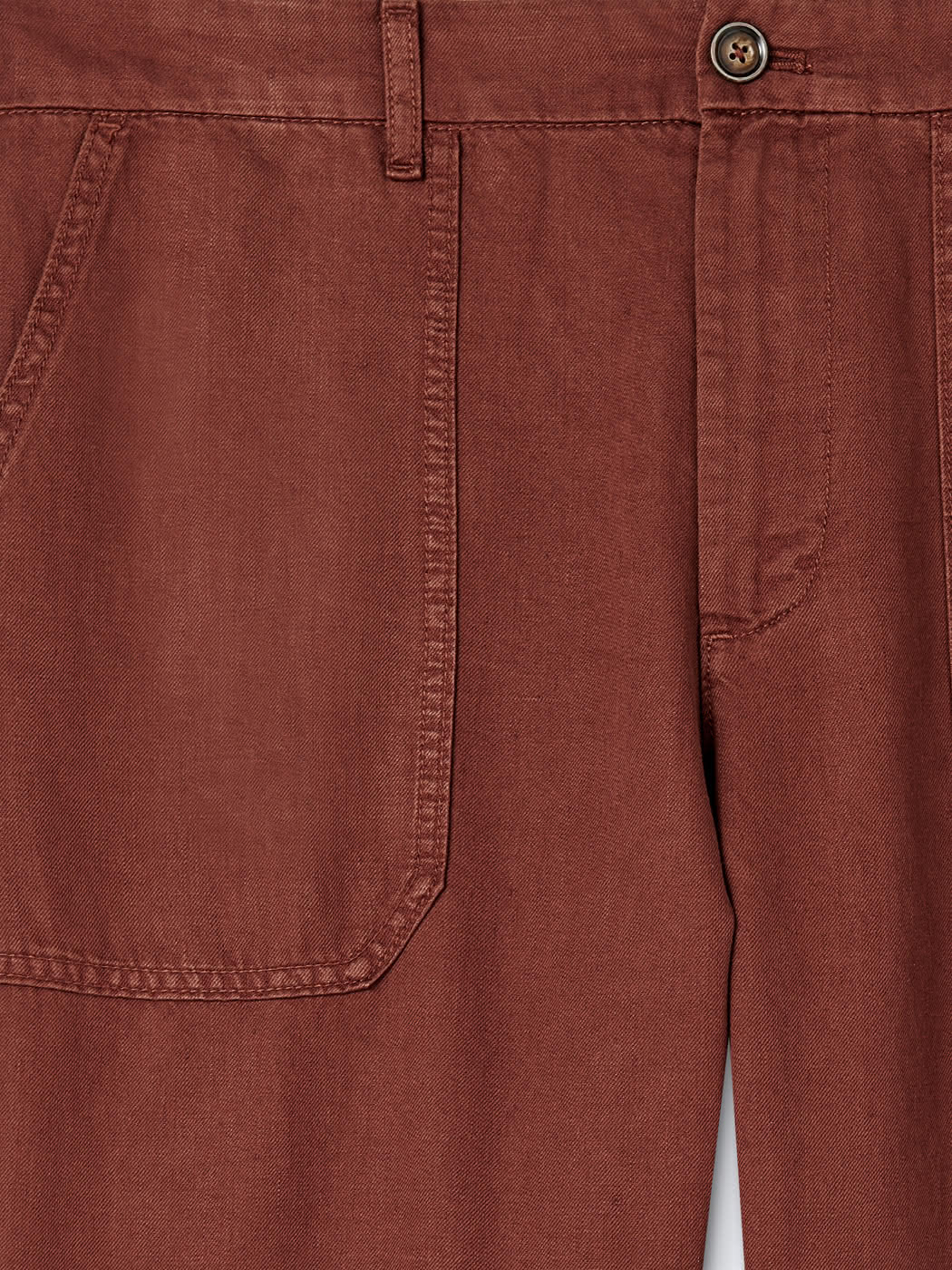 Chino en coton - lin  uni - DEVRED 1902