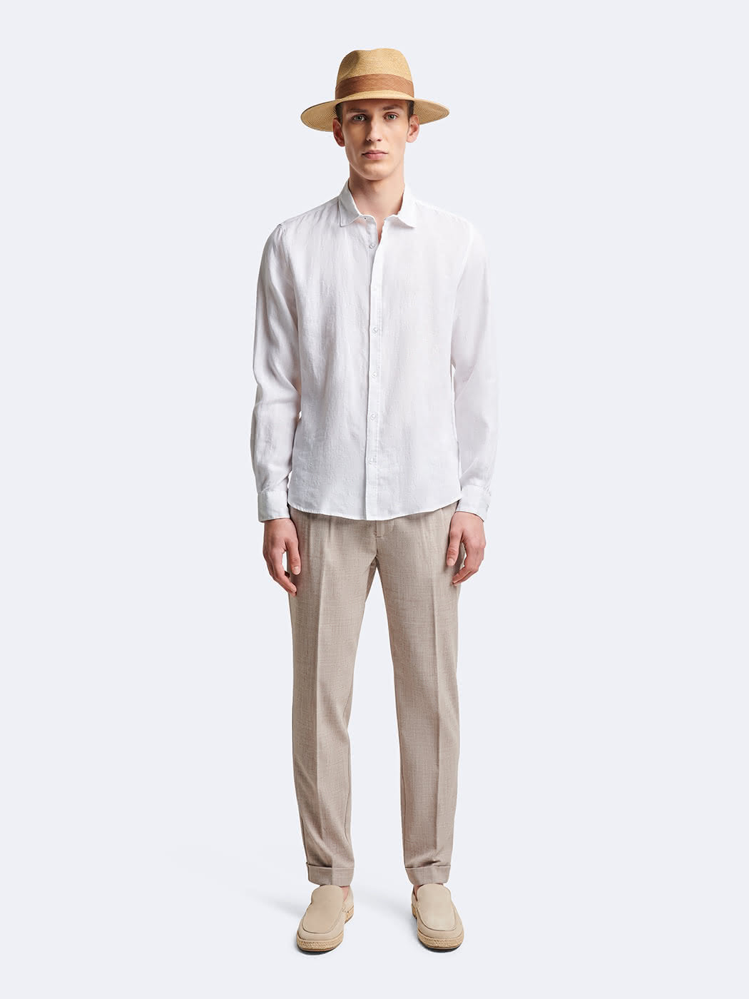 Slack slim à pinces faux uni - DEVRED 1902