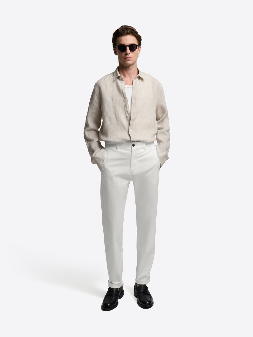 Chino slim en coton mélangé - DEVRED 1902