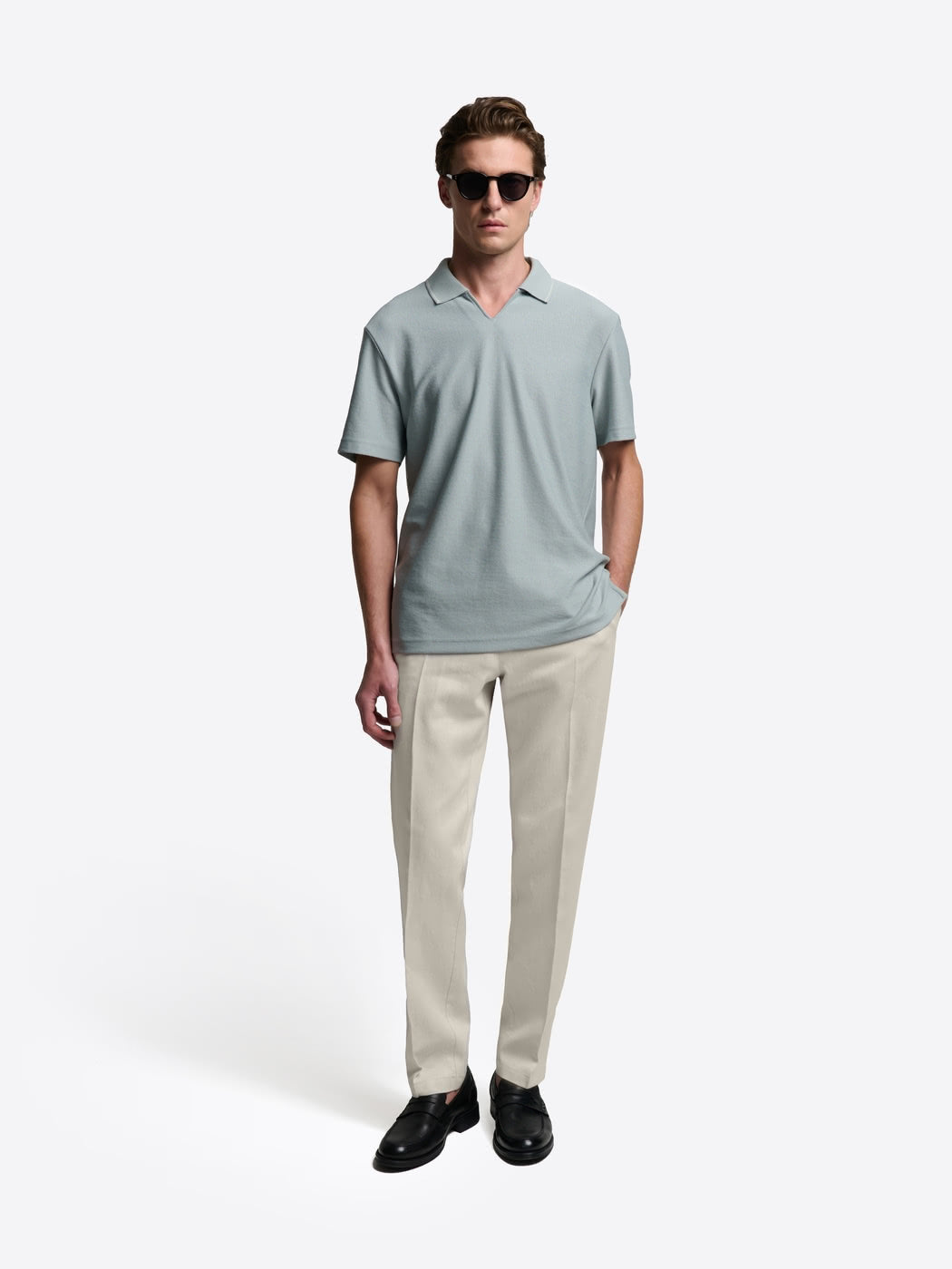 Chino regular en coton lin - DEVRED 1902