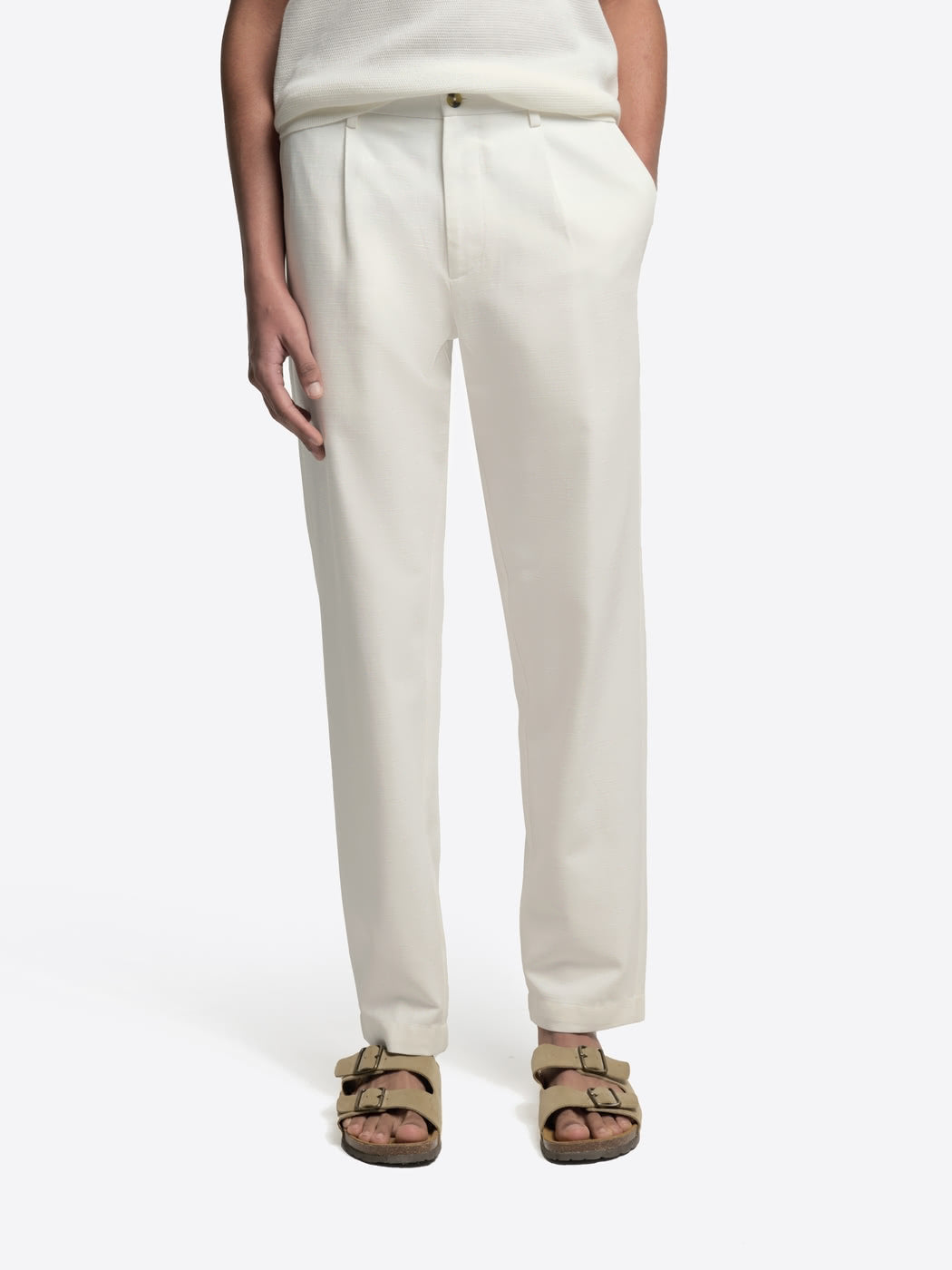 Chino regular en coton lyocell - DEVRED 1902