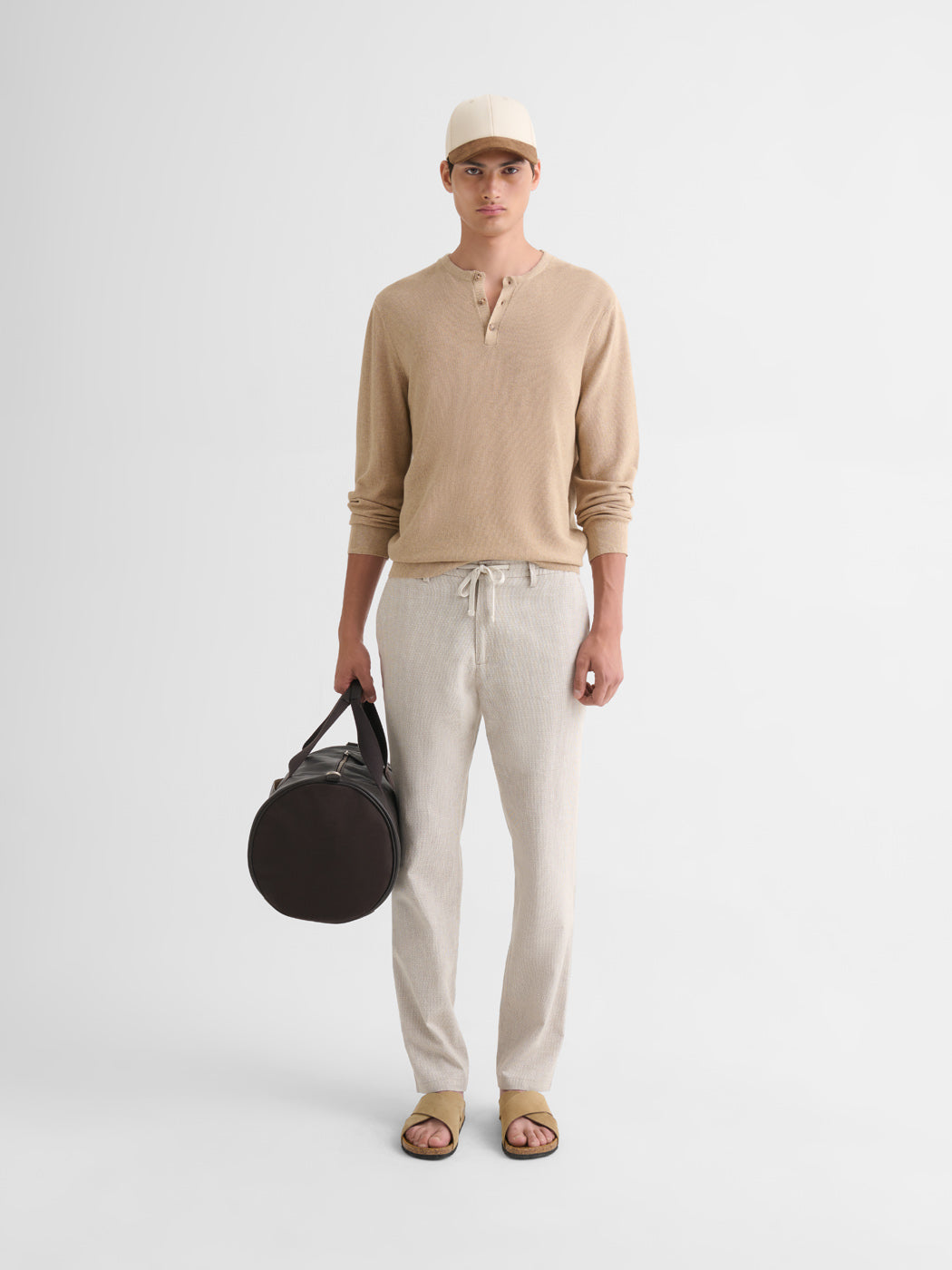 Chino slim en coton lin - DEVRED 1902