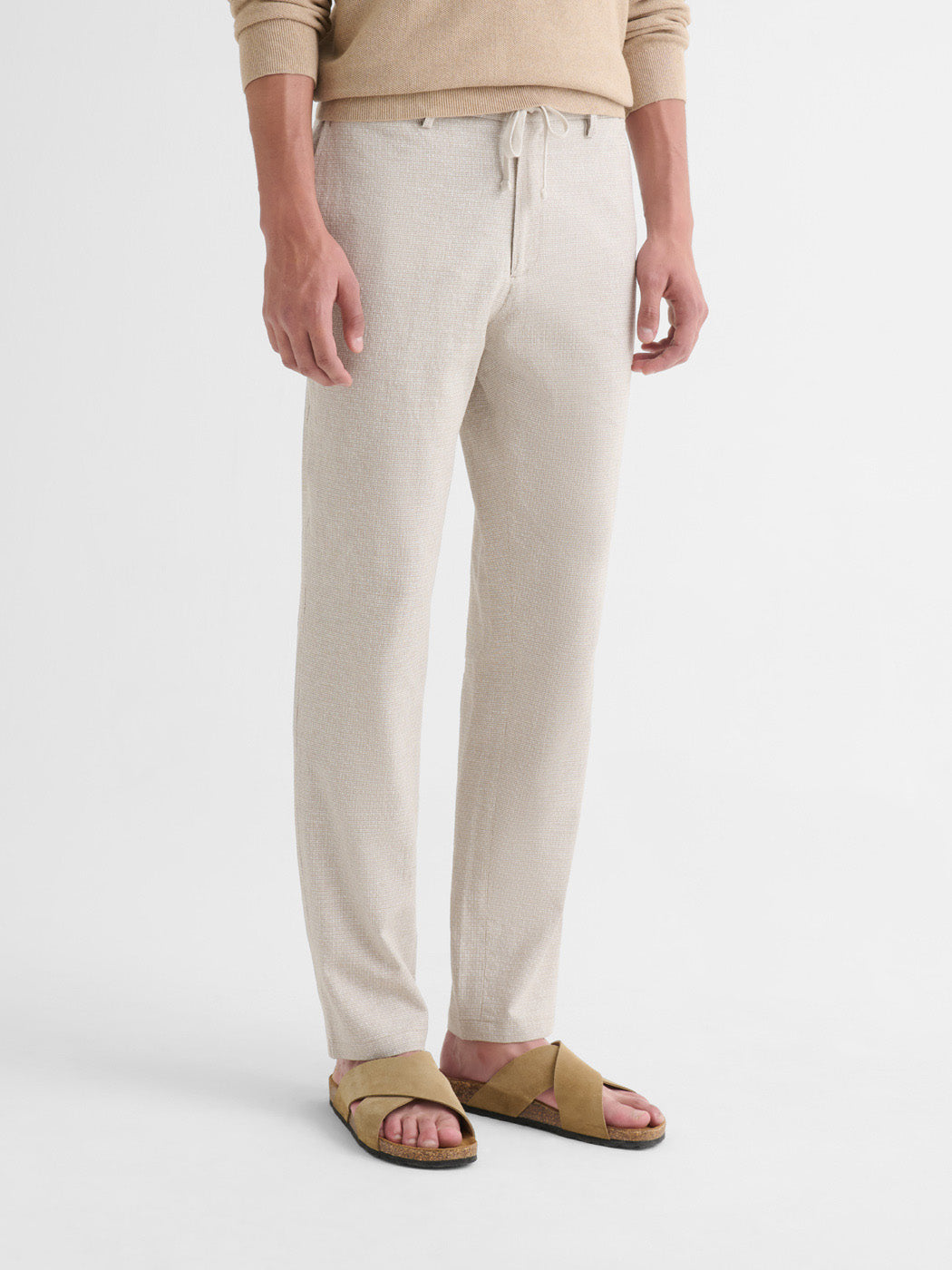 Chino slim en coton lin - DEVRED 1902