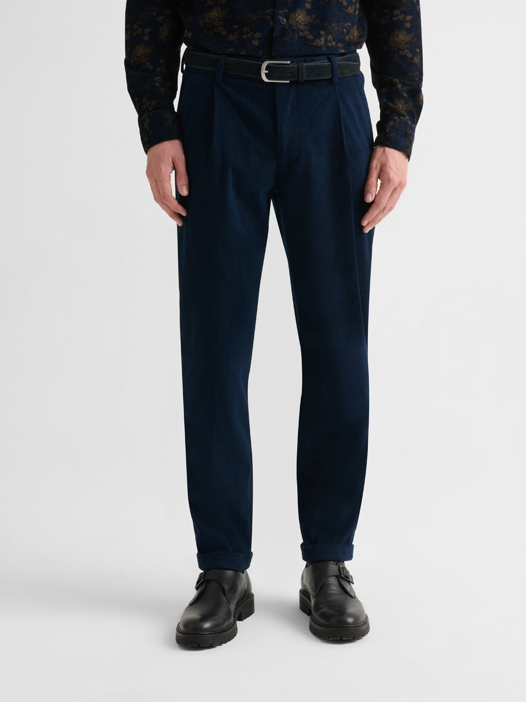 Pantalon à pinces en velours côtelé - DEVRED 1902
