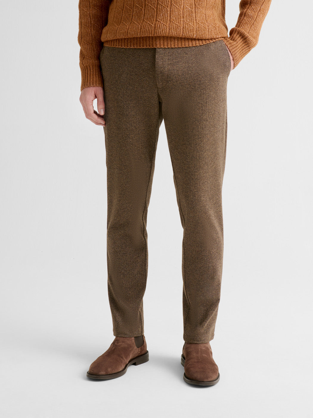 Pantalon slim à motif chevrons - DEVRED 1902