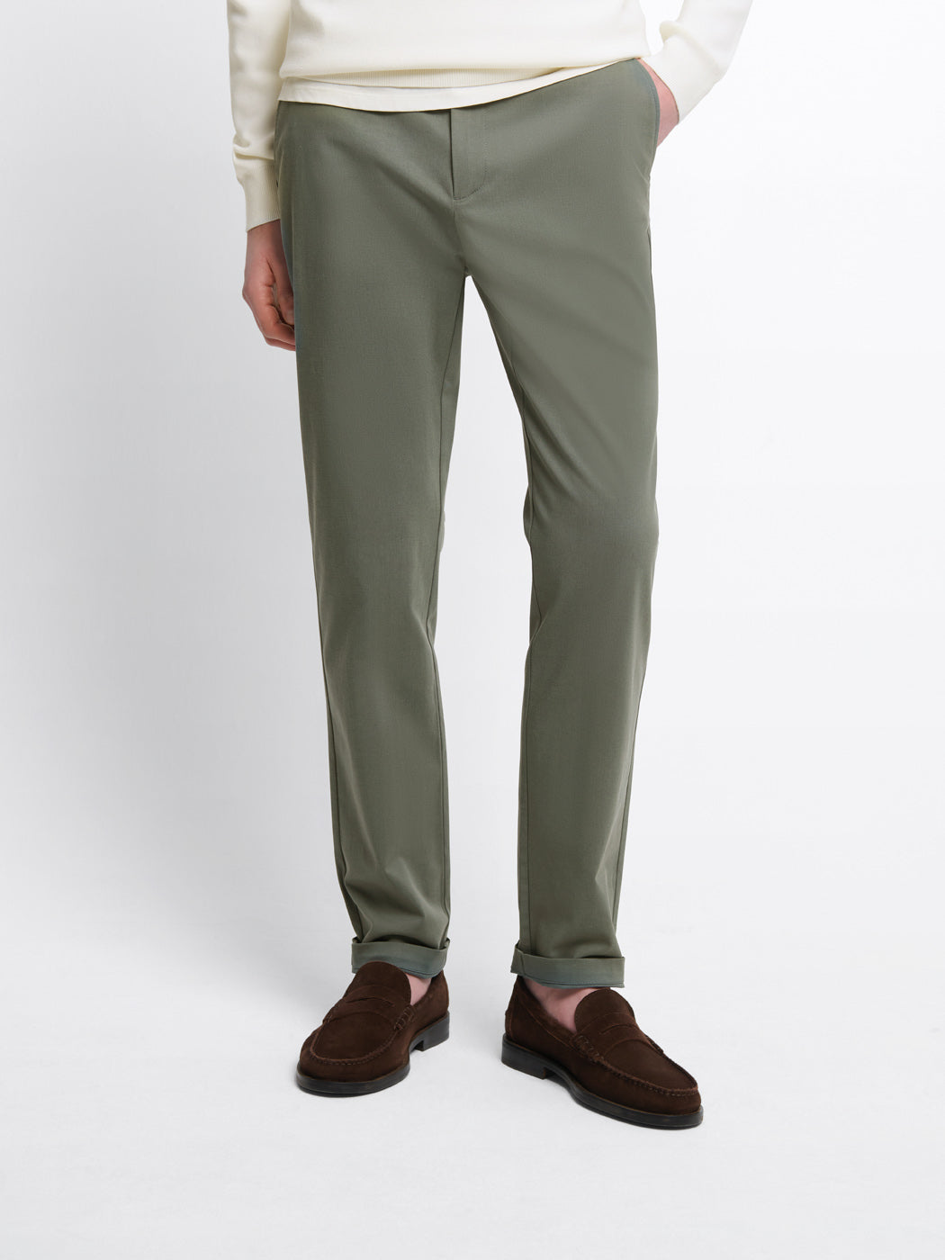 Chino en coton mélangé stretch - DEVRED 1902